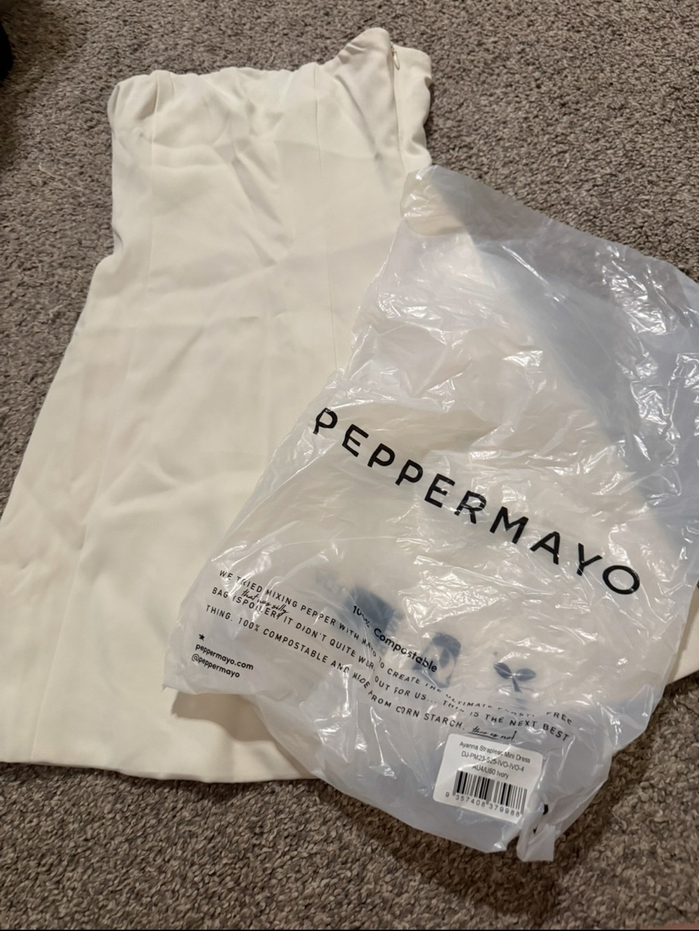 Peppermayo Cream Mini Skirt
